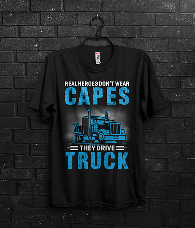Truck T-shirt Design adobe black blue cap classic complex custom dense design eye catching graphic illustator illustration photoshop smoke t shirt truck trucker typography vintage