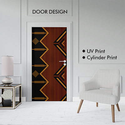I will design pvc door for uv and cylinder printing custom typography cylinder printing door door design furniture furniture design graphic design illustration pvc door uv printing