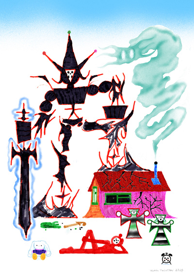 Procreate - Markers imitation (zine brushes) art artwork illustration markers poster print procreate tribal zine