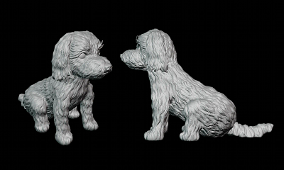 3D Yorkshire Terrier Model for 3D Printing 3d 3d animal 3d character 3d design 3d dog 3d illustration 3d print blender cute cartoon design illustration ui