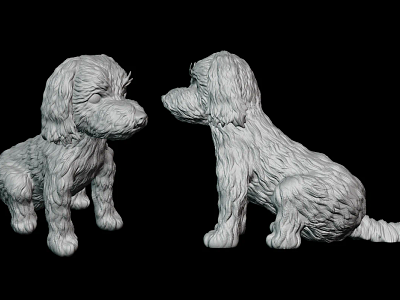 3D Yorkshire Terrier Model for 3D Printing 3d 3d animal 3d character 3d design 3d dog 3d illustration 3d print blender cute cartoon design illustration ui