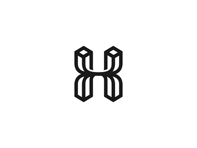 Letter H Monogram Logo apartment building construction h initial letter monogram stylish typography