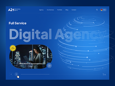 Digital Agency - website digital agency landing ui ux ux ui web design