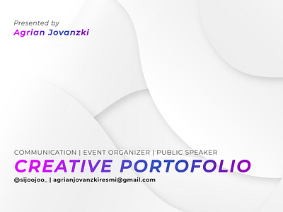 CREATIVE PORTOFOLIO - AGRIAN JOVANZKI curriculum vitae cv design graphic design portofolio