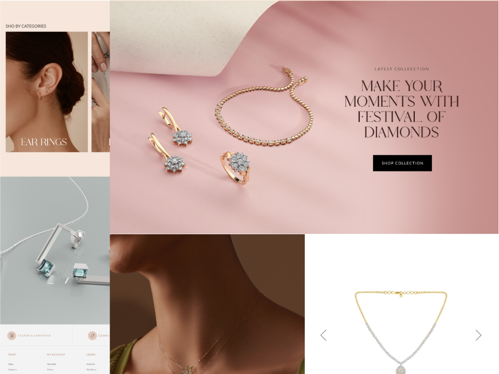 Jewellery-Landing page design by Kiran Kumar on Dribbble