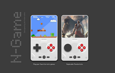 N Game: Retro Gaming Handheld by Nothing app community console design design games gaming gaming console graphic design handheld illustration mobile nothing product design render retro technology ui ux vector