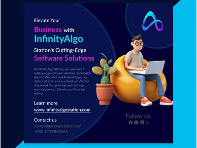 social marketing poster branding ui