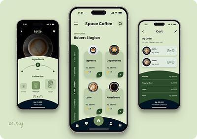 Coffee App Design app branding coffee coffee shop design figma ios mobile shop ui