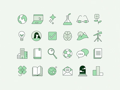 AdaMarie icon set adamarie brand illustration icon illustration web icons