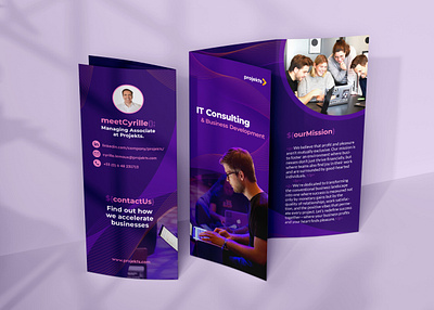IT Consulting Brochure branding brochure design digital graphic design print visual identity