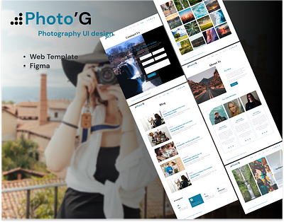 Photo'G Web UI Design figma images ui web website template