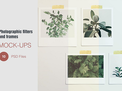 Photographic filter and Frame Mockup camera filters mockup fuji instax mockup instagram mini photo photo mockup photographic photographic filters photographic mockup photos mockup polaroid 600 print mockup traveler traveler mockup wide