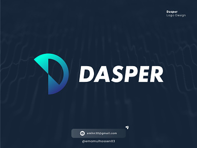 Dasper | Ai Web3 Cryptocurrency Logo design airdrop app blockchain brand identity branding crypto cryptocurrency d letter dasper finance fintech logo logo design tech ui web3 website