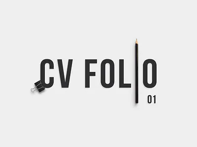 Clean and modern Resume portfolio or cv branding graphic design profile