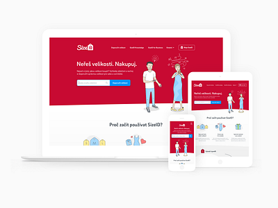 SizeID startup design illustration ui