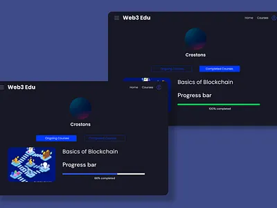 #006 - Profile Page 3d graphic design ui