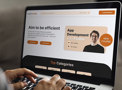 Brightskills | Website redesign design e learning website redesign ui uxui web design website