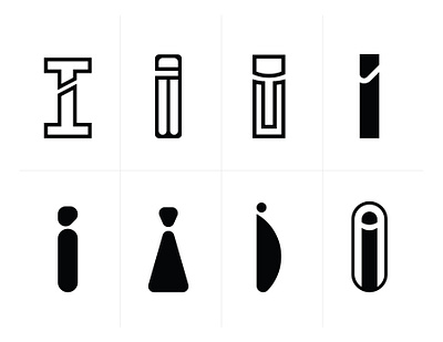 i Letter Logo Mark Design i alphabet logo i con i letter logo mark design i letter mark i logo i logo design i mark logo i modern logo design i shape