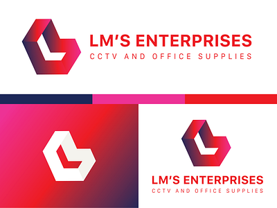 LM Logo Design brand identity branding graphic design letter l letter m lm lms logo logo design