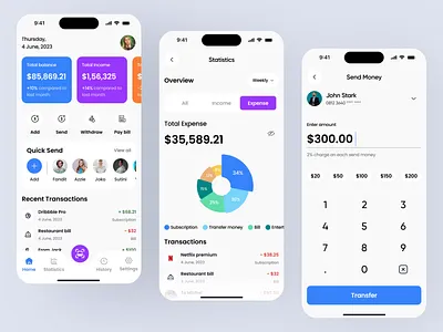 Mobile App Design - Wallet App app design banking banking app banking app design digital wallet e wallet finance mobile app mobile app design mobile wallet online personal finance ui ui design ux ux design visual design wallet wallet app wallet app design