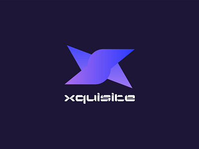 Xquisite Logo branding design gradient logo graphic design illustrator logo photoshop