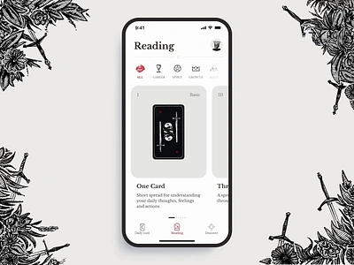 Micah Ulrichs’ Flux Arcana animation app arcane brand identity design graphic design illustration interactive mobile tarot ui ux