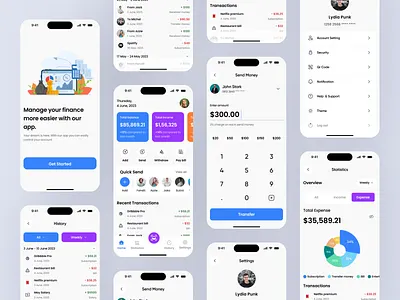 Mobile App Design - Wallet App app design banking banking app banking app design digital wallet e wallet finance mobile app mobile app design mobile wallet online personal finance ui ui design ux ux design visual design wallet wallet app wallet app design