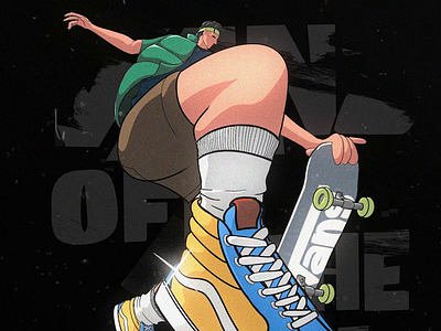 Vans - Off the wall 2d animation 3d animation boy branding graphic design illustration jump motion motion graphics new off the wall shoe skate skating teenage ui vans young youth