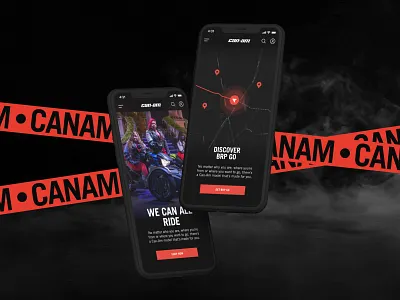 Bombardier Can-am art direction graphic design ui