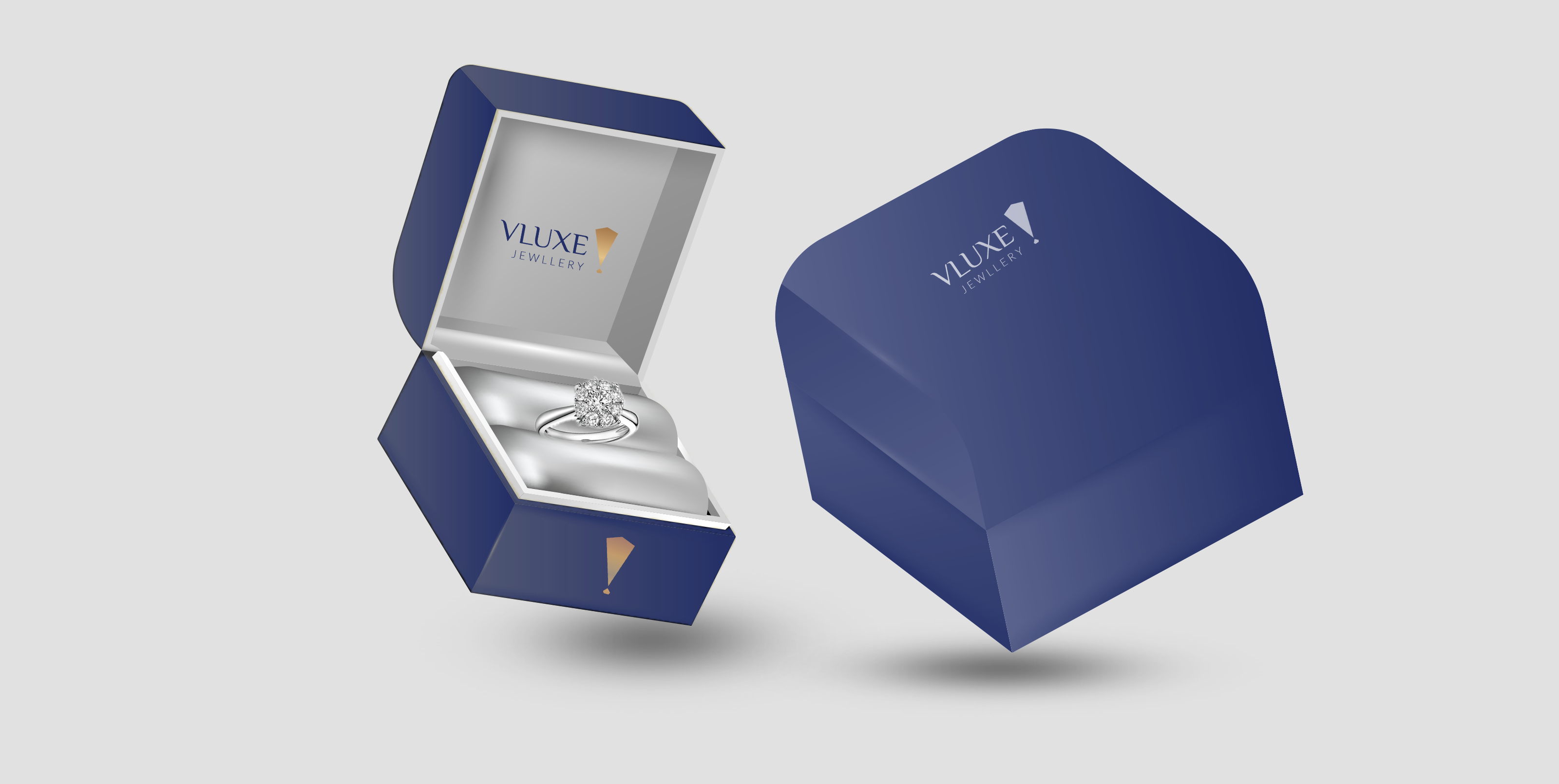 Logo Design and Brand Identity-Vluxe Jewllery brandidentity branding design graphic design logo logodesign thevpk visual