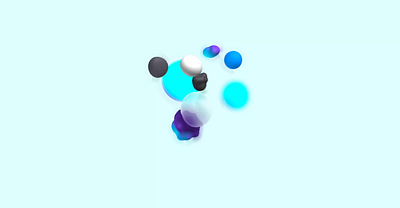 Interactive 3D Spheres 3d animation graphic design motion graphics spline ui