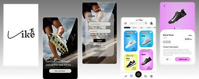 nike shoe website design with redesign logo black design logo nike shoe ui white