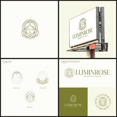 LUMINROSE LOGO DESIGN CONCEPT branding graphic design logo