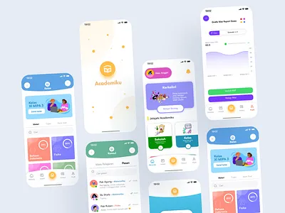 Academiku - Education App Prototype design education graphic design mobile ui uiux ux