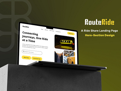 Ride Share Website Design | Hero Section adobe photoshop design figma full landing page design hero section high fidelity design landing page mid fidelity design ride share app ride share website ride sharing trending design ui design ux design uxui design web design website design