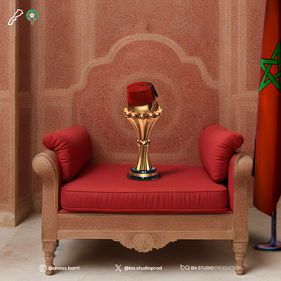 Morocco & African Cup animation branding concept design graphic design logo