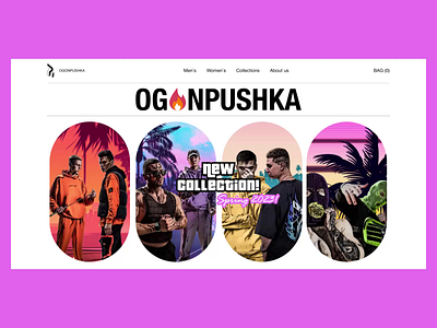 OGONPUSHKA I Redesign I E-COMMERCE animation design ui ux web