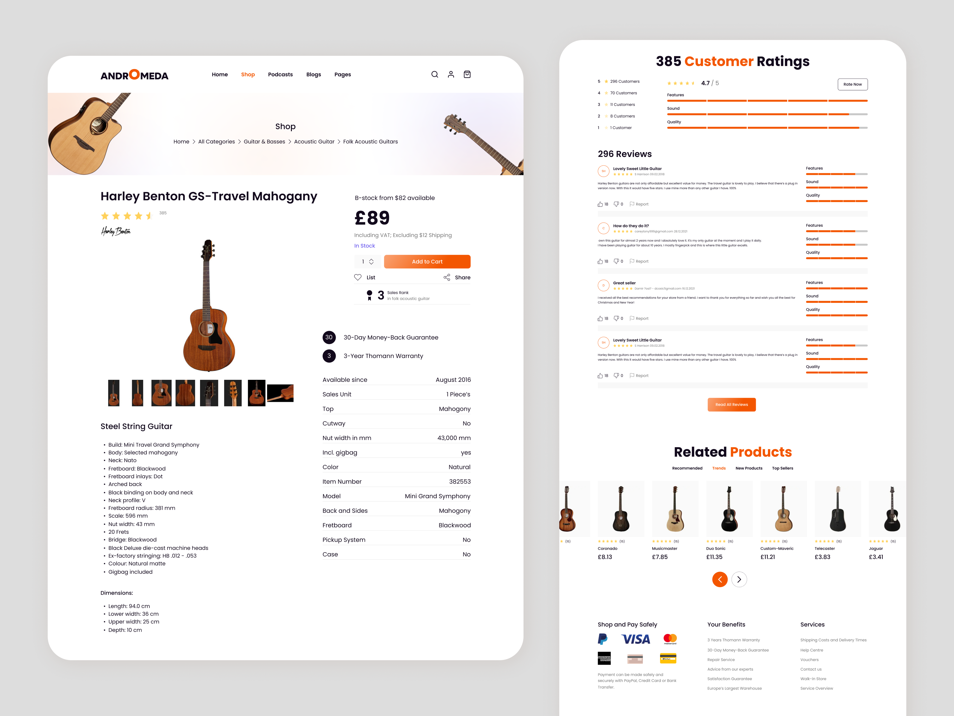 Music E-commerce Shop creativechallenge dailydesign dailyui designinspiration ecommercedesign onlineshopping ui uichallenge uidesign userinterface uxdesign webdesign