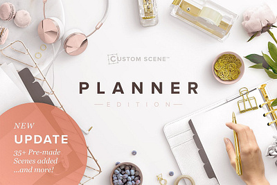 Planner Edition - Custom Scene desk scene creator mockup mockup generator scene generator styled stock photo