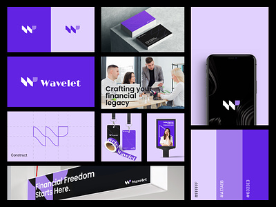 Wavelet Branding branding branding finance finance identity logo logo design logo identity logo type visual visual identity