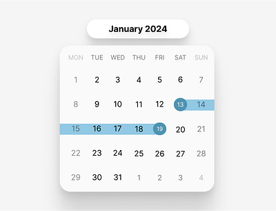 Date Picker branding dailyui design graphic design illustration logo ui ux vector