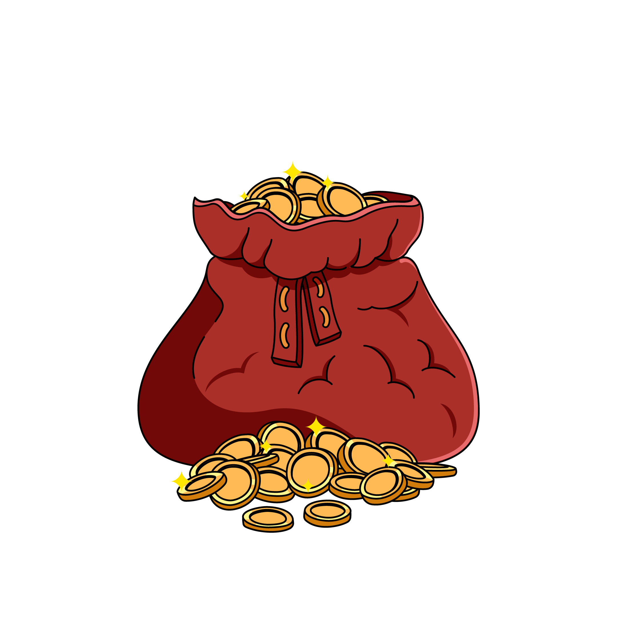 Adventurer's purse animation branding cards design digital game gold graphic design hero icon illustration logo magic nft