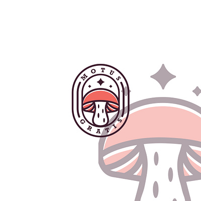 Mushroom Logo logos logo magical mushroom minimal minimilistic mordern mushroom