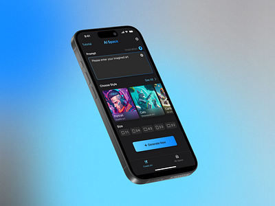 AI Art Genarator App by Alona Yakovlieva on Dribbble