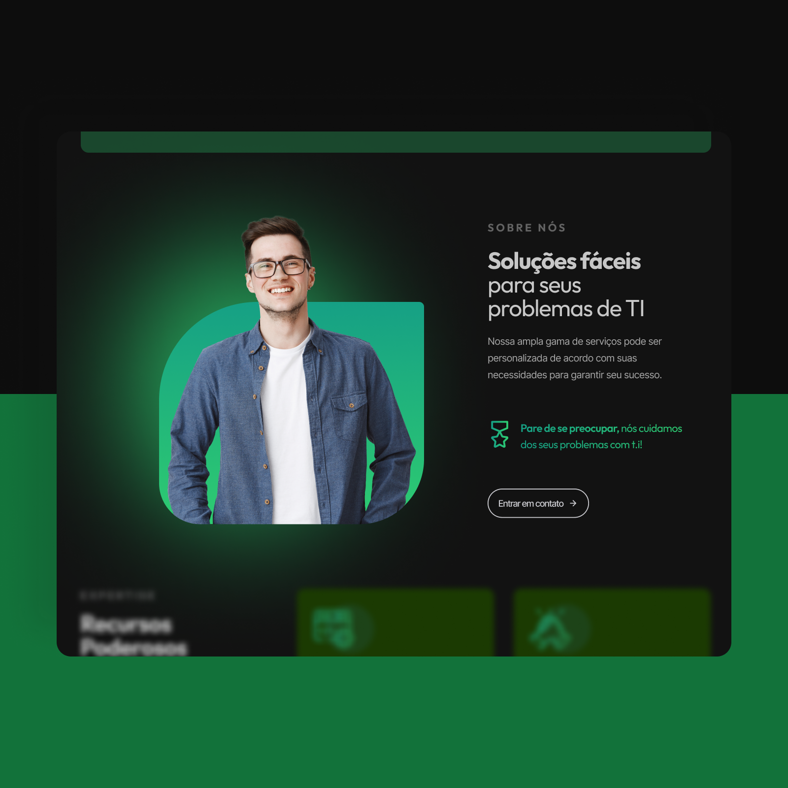 UI. Sessão Landing Page aboutus interface ui user ux website
