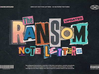1250 Ransom Note Letters aesthetic aesthetics isolated letter letters menace newspaper object png png files ransom riddle riddler serial killer threat threaten threatening type typography