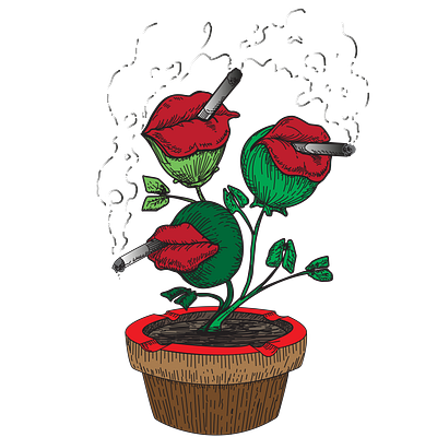 Smoking Plants branding design graphic design illustration illustrator