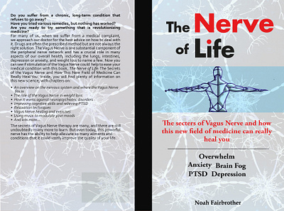 The Nerve of life book cover book cover design graphic design illustration inspiration nerve science