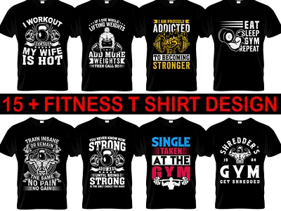 Fitness t-shirt design bundle fitness t shirt design lifestyle