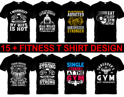 Fitness t-shirt design bundle fitness t shirt design lifestyle